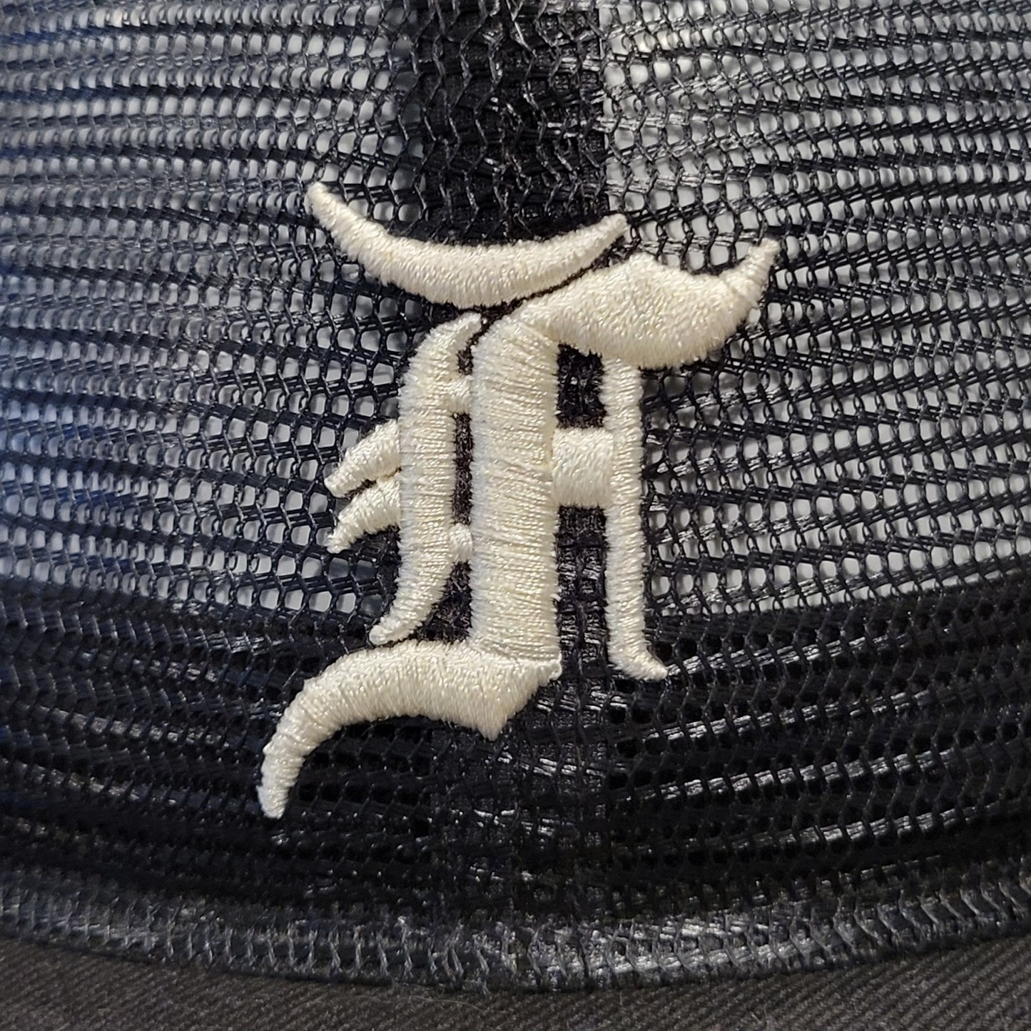 Fear Of God Essentials Hat Size 7 3/8 Black MLB 5950 Full Mesh Fitted Pro Model