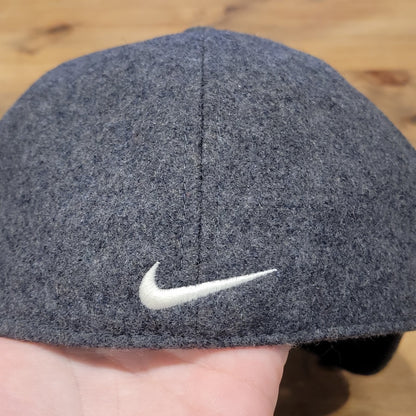 Oregon Ducks Nike Hat Cap Size XL Fitted Wool Blend Gray Spell Out Swoosh
