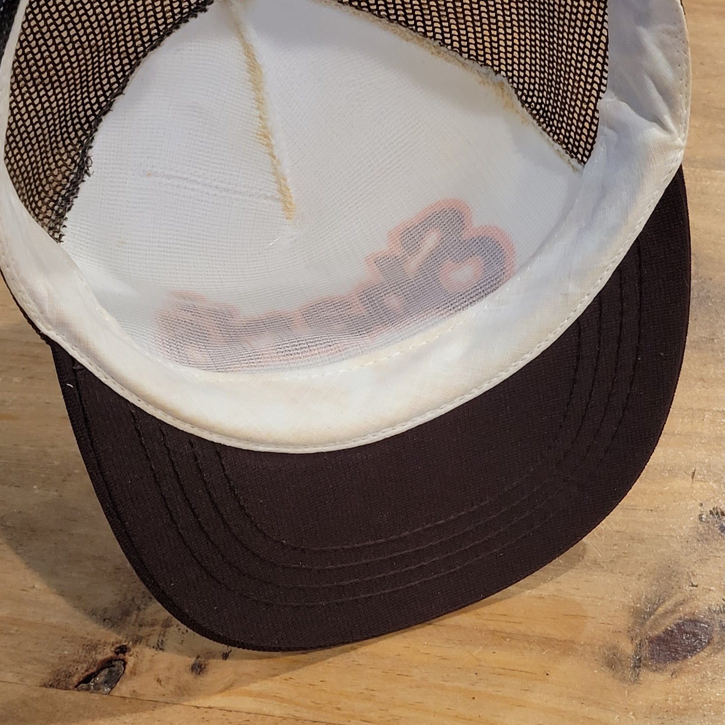 Vintage Shari's Restaurants Hat Snapback 70s 80s Family Food Pies Brown White