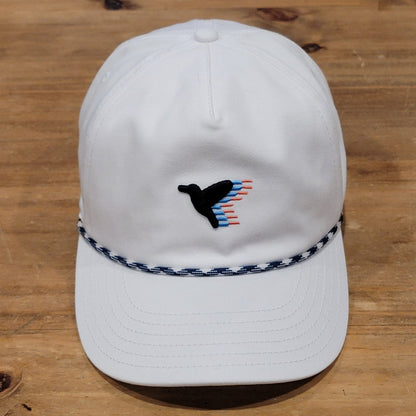 Birddogs Hat Cap Snapback White Rope Embroidered Bird Logo One Size Cotton