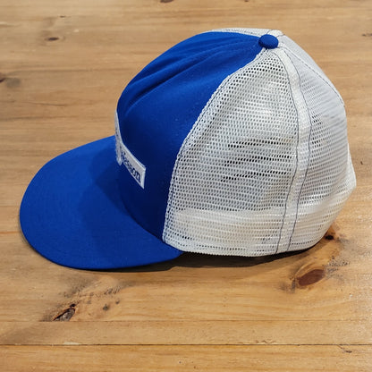Vintage Smith & Wesson Hat Snapback Trucker 70s 80s One Size Blue Adjustable
