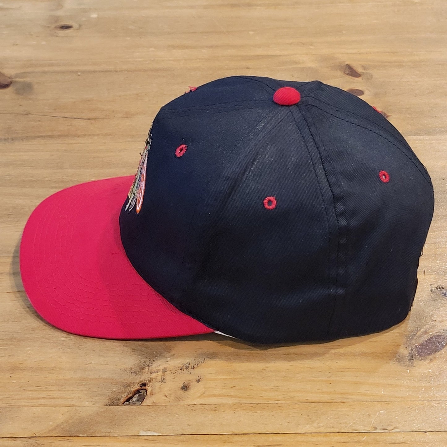 Vintage Chicago Blackhawks Hat Sports Specialties NHL Hockey Plain Logo 90s