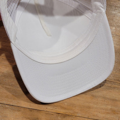 Travis Mathew Golf Hat Cap Snapback White Stripes Golfer Adjustable Patch