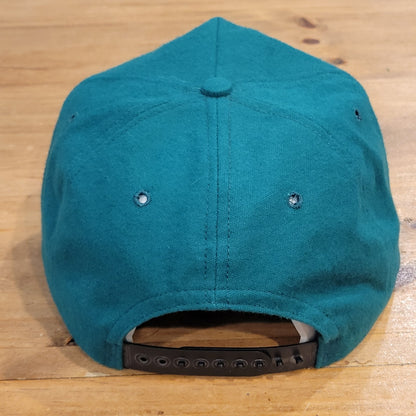 Vintage Bearcat Artic Cat Hat Snapback MAde USA Articwear 90s Green spell Out