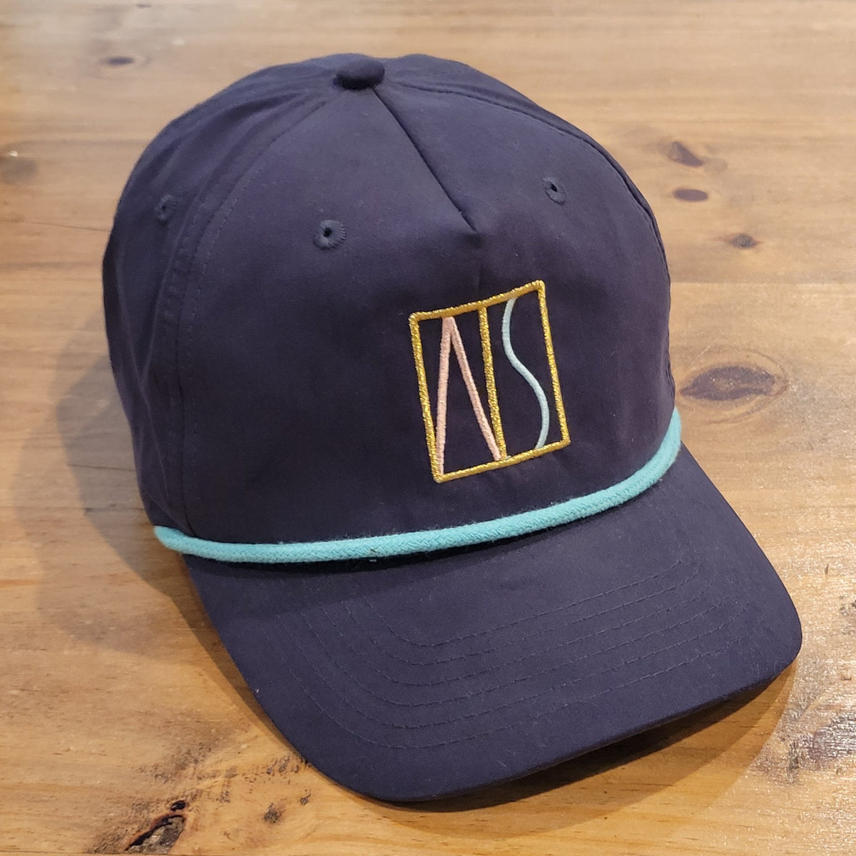 A S Logo Golf Hat Cap Snapback Rope One Size Adjustable
