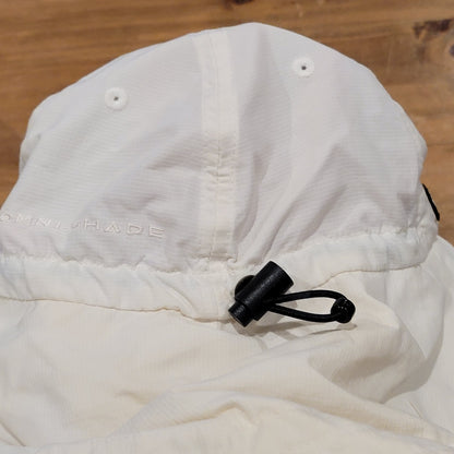 Vintage Columbia Fishing Hat Women One Size Adjustable White Neck Flap Wide Bill