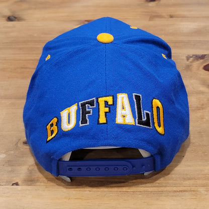 Vintage Buffalo Sabres Hat Snapback G-Cap 90s Wool Blend Blockhead Blue One sIze