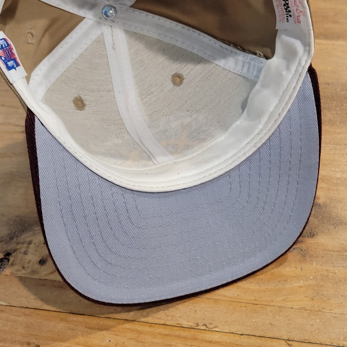 Vintage Super Bowl XXX Hat Strap Back Brown Red One Size New Era Dallas Cowboys