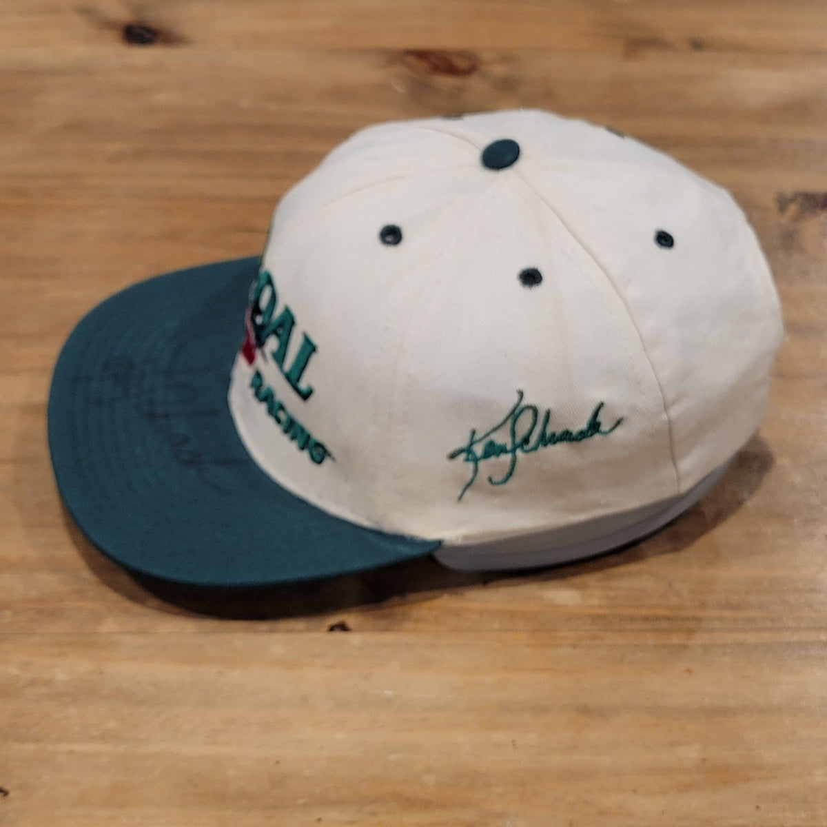 Vintage Skoal Bandit Racing Hat Ken Schrader Signed Snapback 90s Race NASCAR