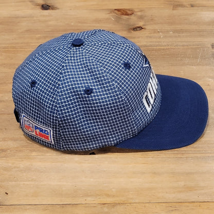 Vintage Dallas Cowboys Hat Strap Back Logo Athletic Grid Pro Line One Size 90s