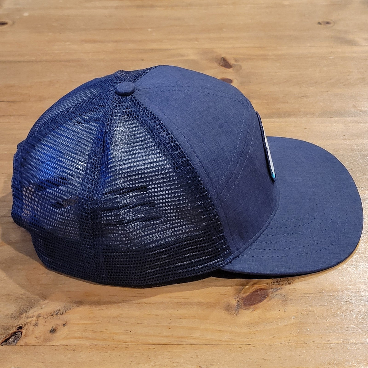 Live Forever Golf Panel Hat Snapback Blue Patch Mesh Back One Size Golfer LFG