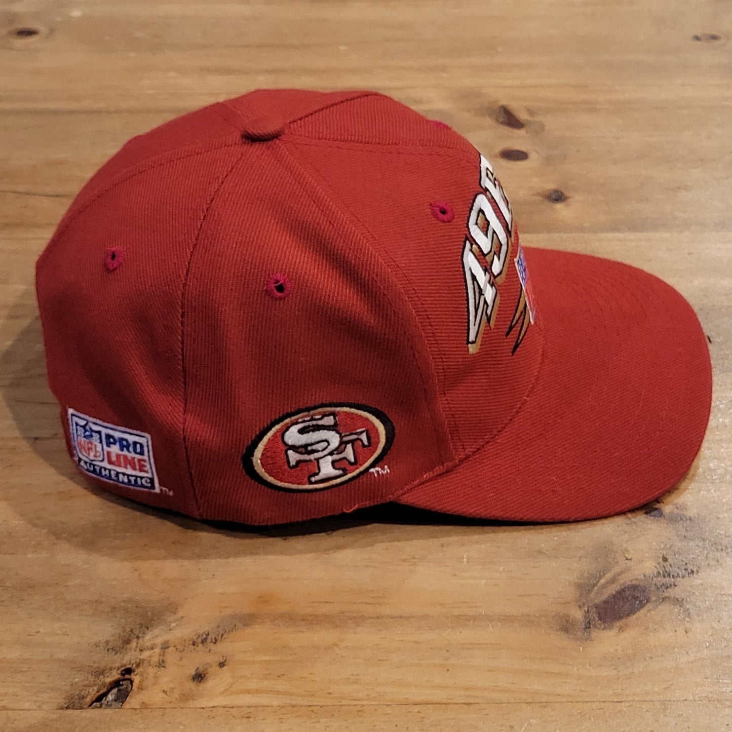 Vintage San Francisco 49ers Hat Logo Athletic Spike Diamond Wool Blend Red NFL