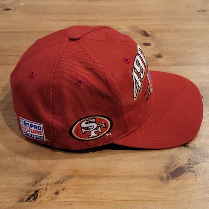 Vintage San Francisco 49ers Hat Logo Athletic Spike Diamond Wool Blend Red NFL