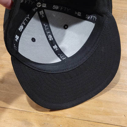 Chicago White Sox New Era Hat Size 7 1/8 Fitted On Field 59Fifty Black MLB
