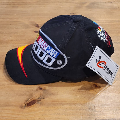 Vintage NASCAR 2000 Hat Snapback Big Logo Flame Jagged 90s One Size Adjustable