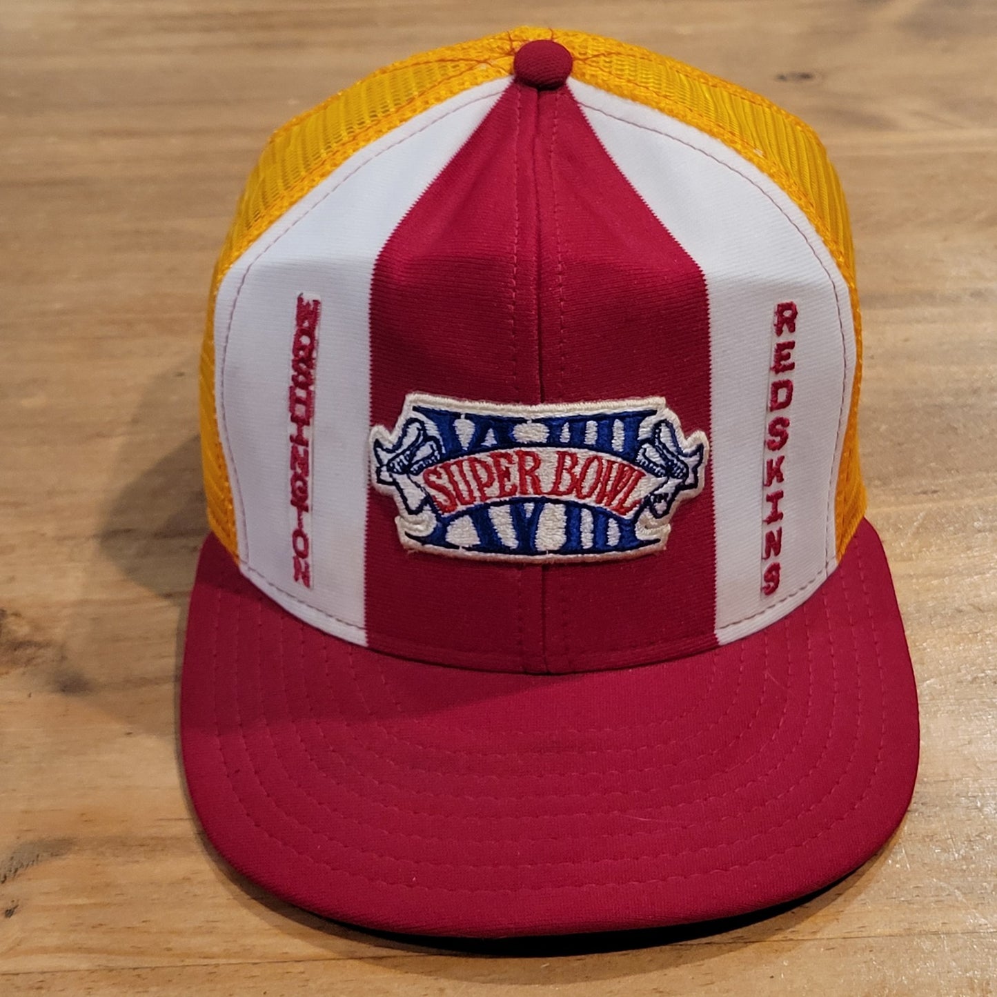 Vintage Washington Redskins Super Bowl XVIII AJD Lucky Stripe Trucker NFL USA