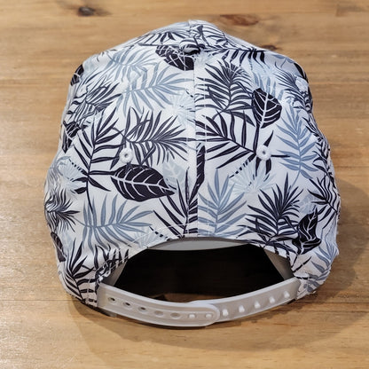 Palm Trees & Par 3's Hat Snapback Leaf Hawaiian AOP Allover One Size Golf