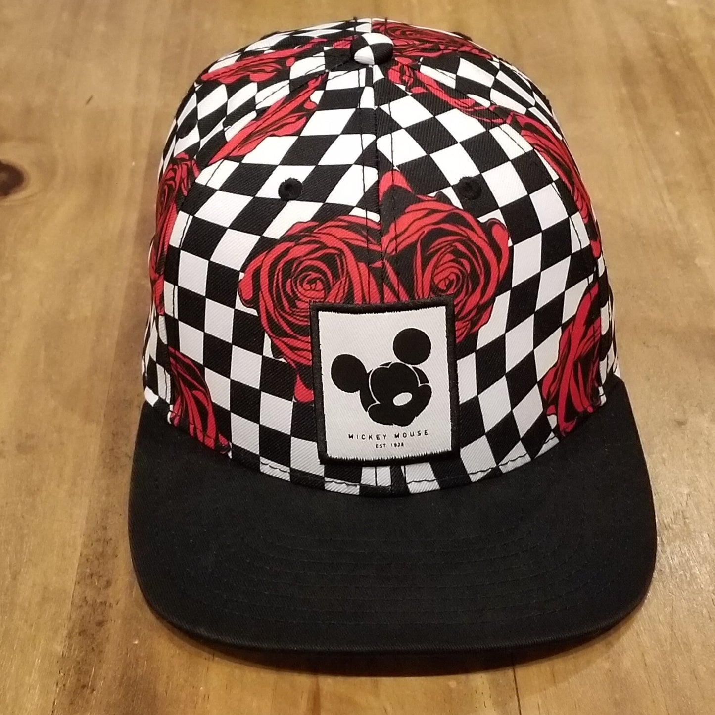Disney Neff Hat Cap Snapback Checker Rose AOP Allover Skater Skateboarding