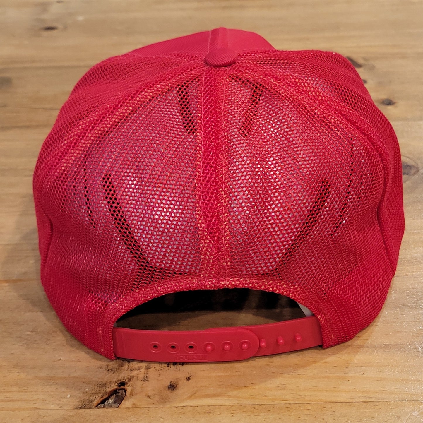 Vintage Needwood Golf Course Club Hat Snapback Red Mesh 80s 90s Rope Need Wood