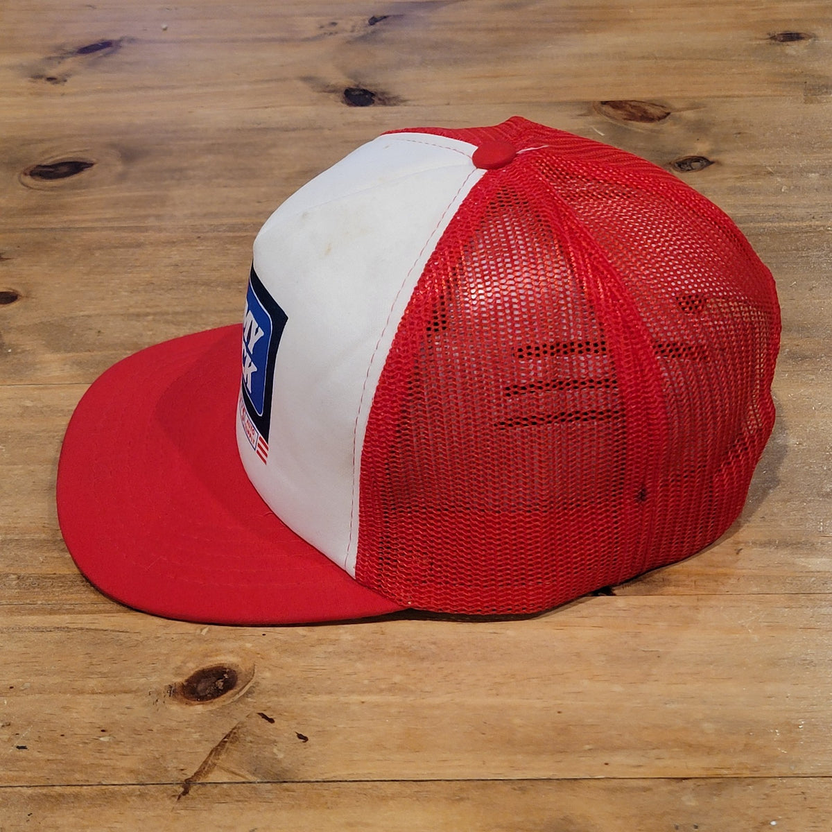 Vintage Schuck's I Love My Truck Trucker Hat Snapback Red 80s 90s Foam Mesh Car