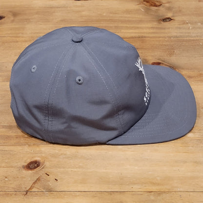 Southern String Hat Co Snapback Gray Deer Buck Logo Rip Stop Gray Hunting