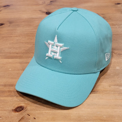 Houston Astros Hat Snapback Green White A-Frame MLB Baseball One Size 9Forty