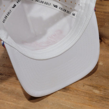 Valor Golf Merica Since 1776 USA Golfer Snapback White Rope Adjustable