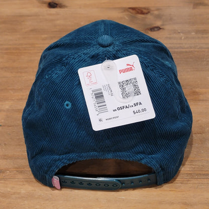 Arnold Palmer Puma Corduroy Hat Snapback Blue Patch Golf Umbrella Logo One Size