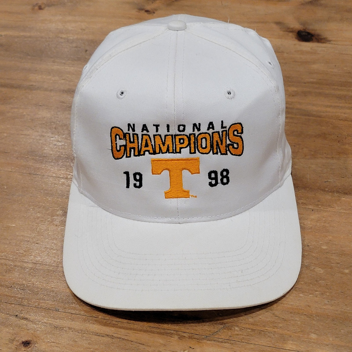 Vintage Tennessee Volunteers National Champions Hat Snapback 1998 White One Size