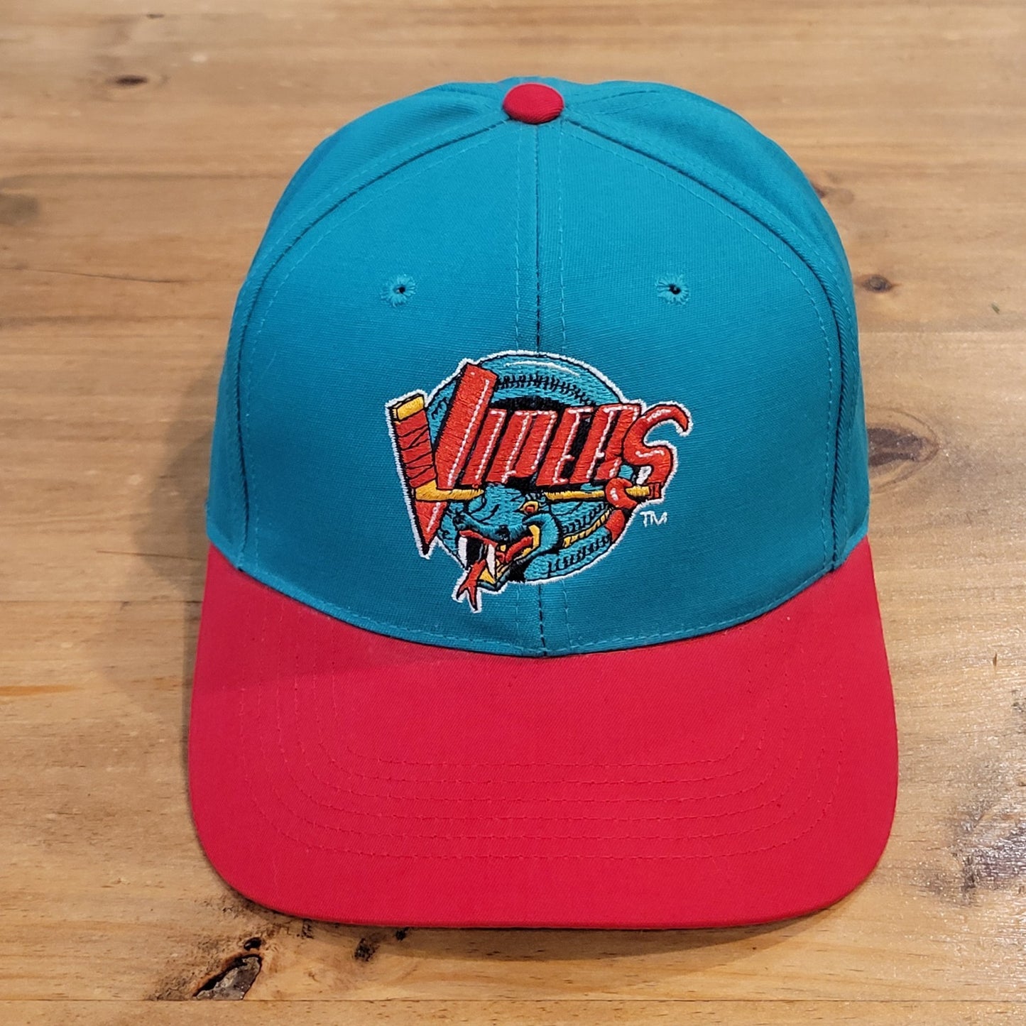 Vintage Detroit Vipers Hat Snapback Twins Enterprise IHL Minor League Hockey