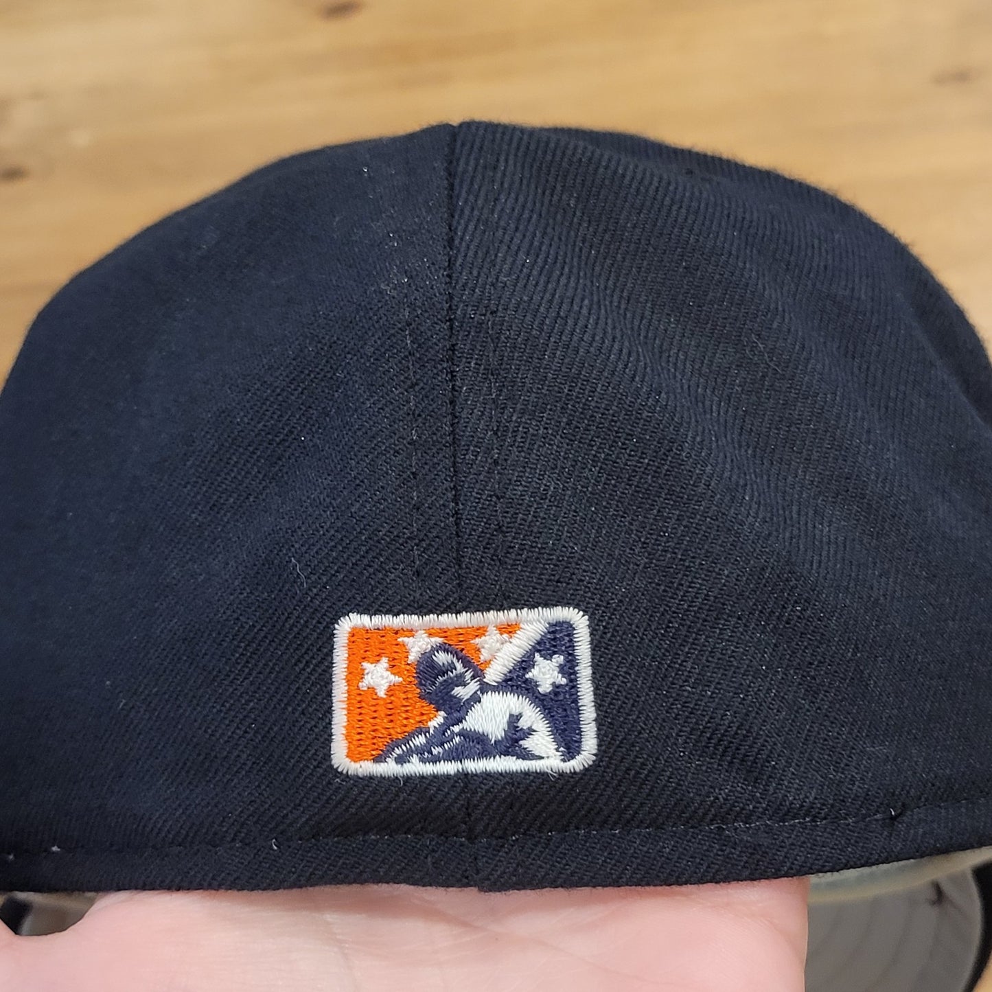 Vintage Erie SeaWolves pirate wolf logo Hat New Era Size 7 3/8 Wool 59Fifty MiLB