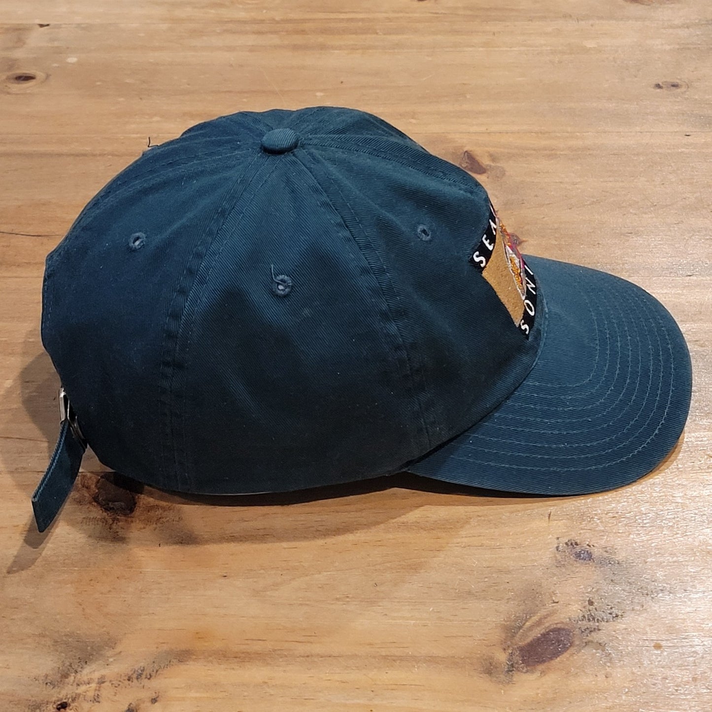 Vintage Seattle Supersonics Hat Green Dad Cotton Strap Back 90s Y2K One Size NBA
