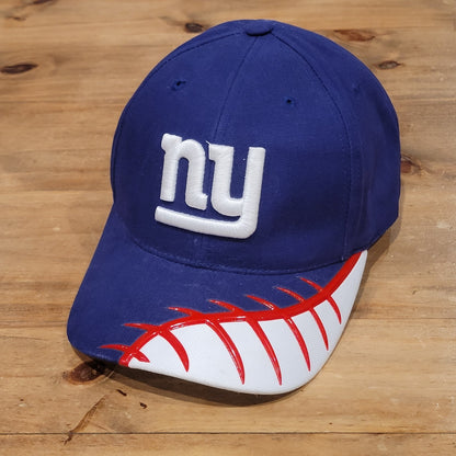 Vintage New York Giants Hat Strap Back Pro line Authentic NFL Football Laces 90s