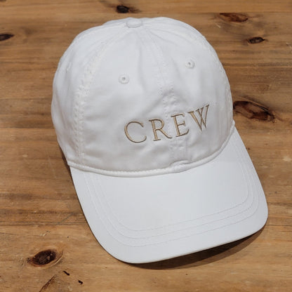 J. Crew Hat Cap Strap Back White Cotton Dad Spell Out One Size Adjustable