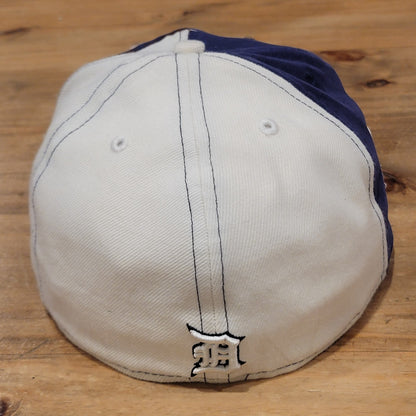 Vintage Detroit Tigers New Era Hat Size 7 1/2 Velvet Big Logo 59Fifty Fitted