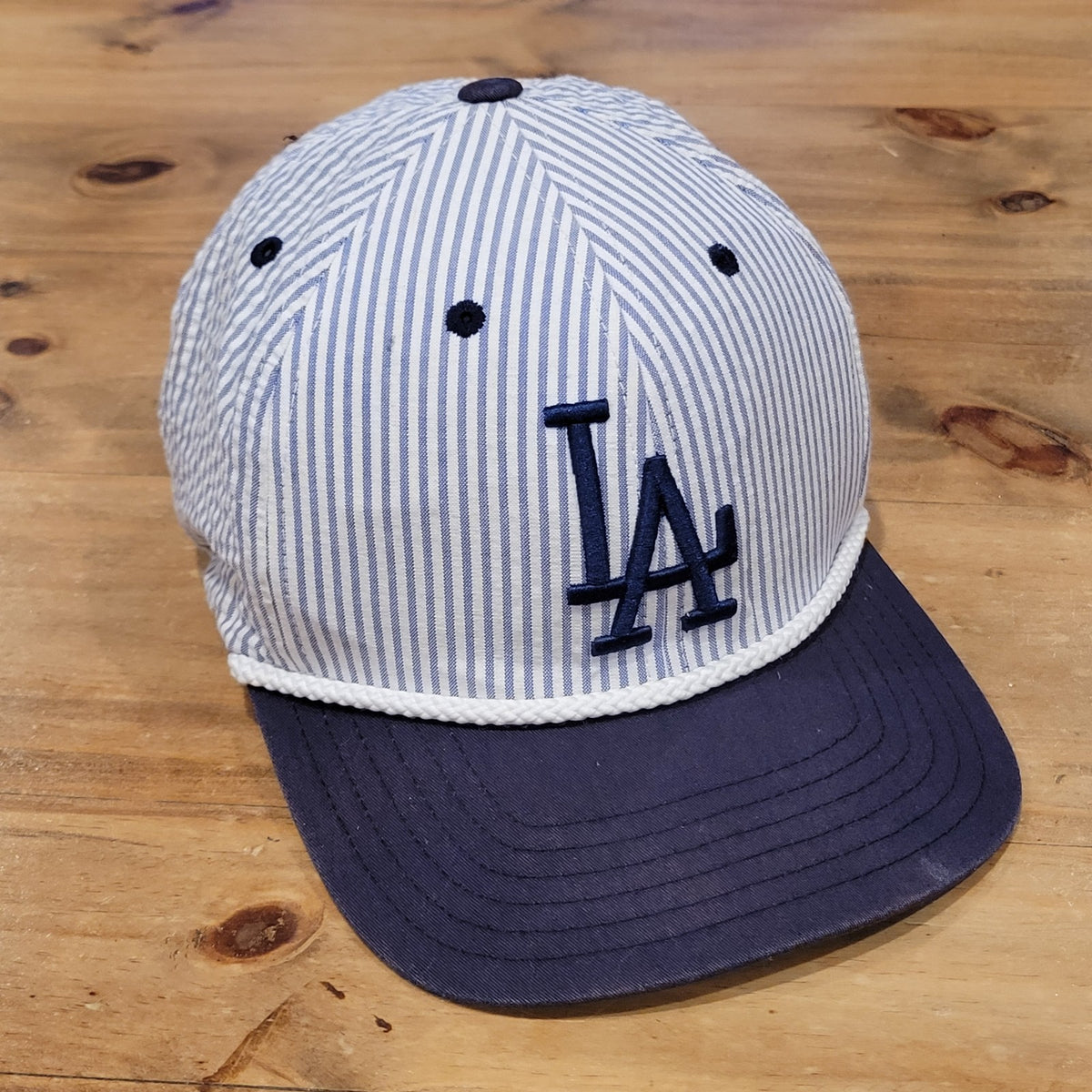 Los Angeles Dodgers Hat Strap Back American Needle Seer Sucker Rope One SIze