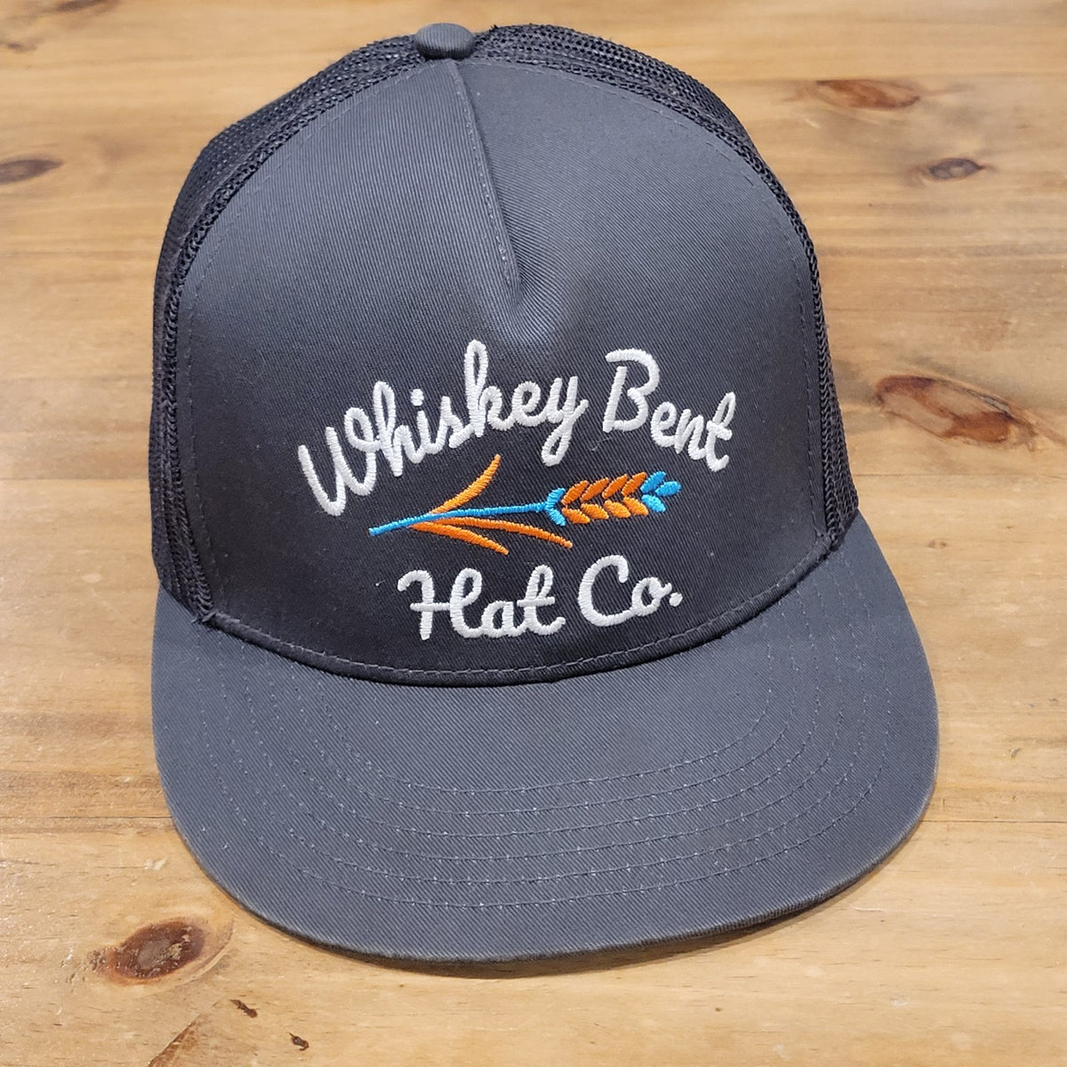 Whiskey Bent Hat Co Snapback Gray Mesh Back Trucker