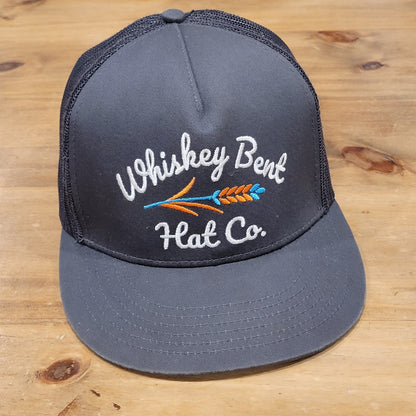 Whiskey Bent Hat Co Snapback Gray Mesh Back Trucker
