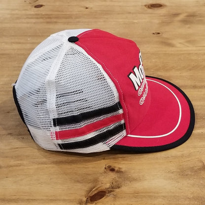 Vintage Motocraft Hat Snapback 3 Stripe Trucker Red 70s 80s Quality Parts Cars
