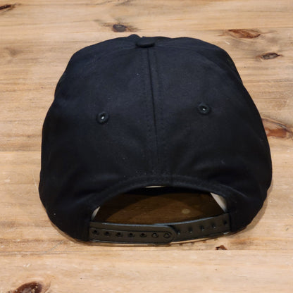Malbon Golf Hat Cap Snapback Black White Rope Driver Ball One Size Adjustable
