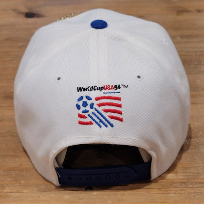 Vintage World Cup USA 1994 Soccer Apex One Wool Blend White Flag 90s