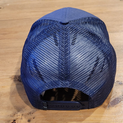 Live Forever Golf Panel Hat Snapback Blue Patch Mesh Back One Size Golfer LFG