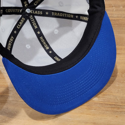 Baseballism Jackie Robinson #42 White Blue Spell Out Pinstripe Snapback