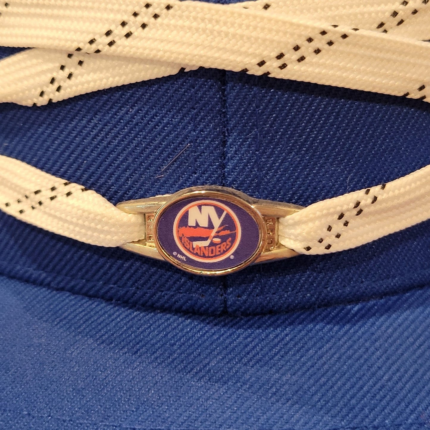 New York Islanders Lacer Hat Snapback Blue Shoe Lace Laces One Size NHL Hockey