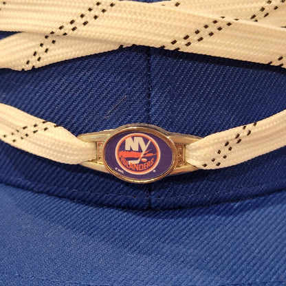 New York Islanders Lacer Hat Snapback Blue Shoe Lace Laces One Size NHL Hockey
