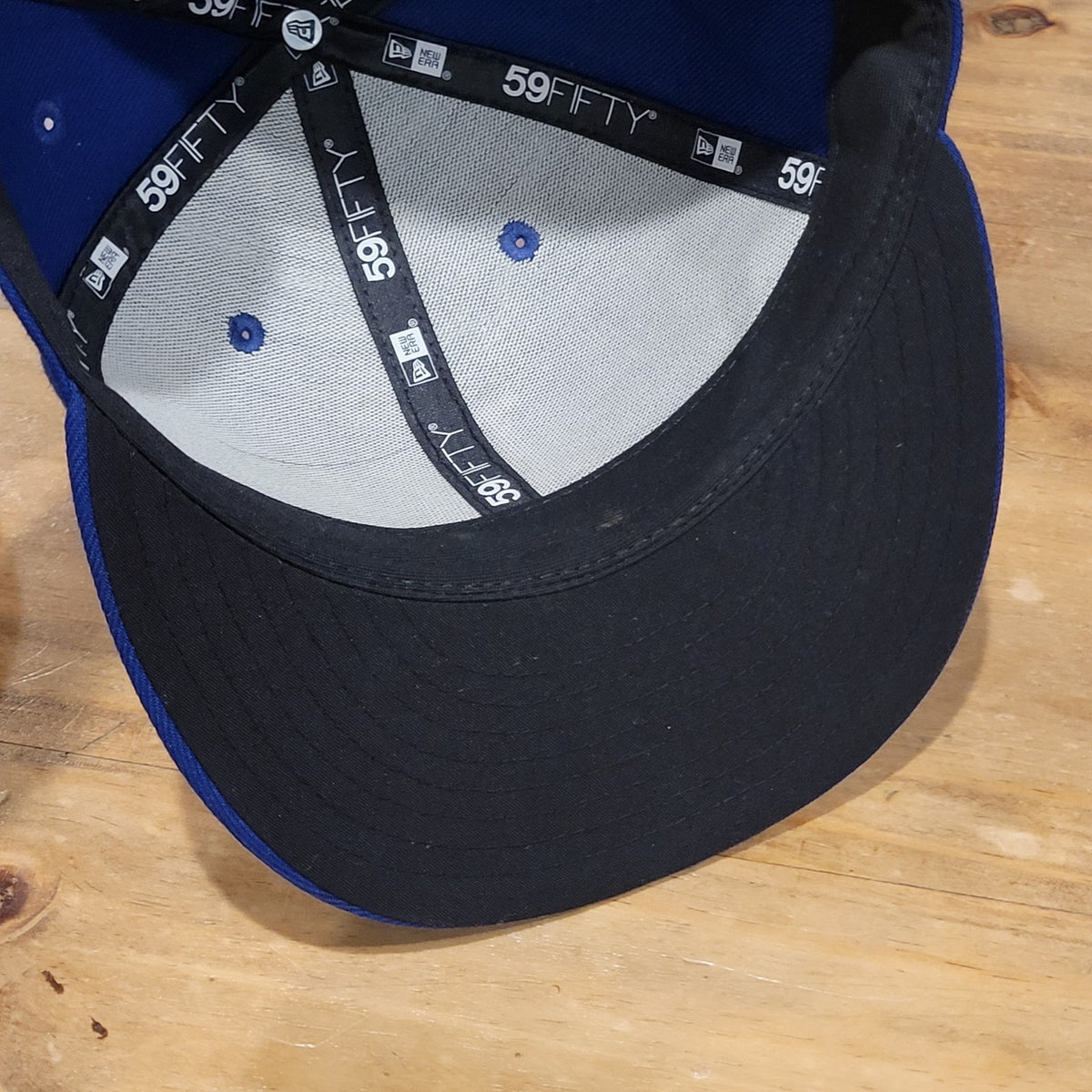 Los Angeles Dodgers Hat New Era Size 7 3/8 Fitted 59Fifty Blue On Field