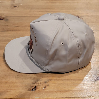 Vintage Ducks Unlimited Hat Snapback Brown Rope DU 90s Embroidered Duck