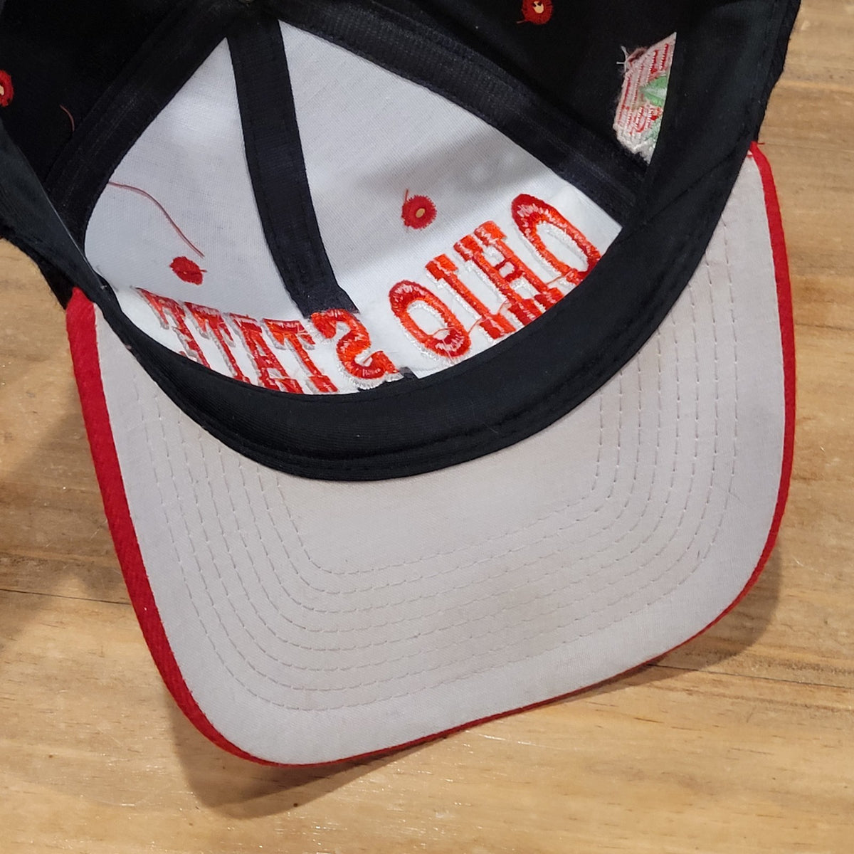 Vintage Ohio State Buckeyes Hat Top of World Spell Out Arch 90s Wool Blend Black