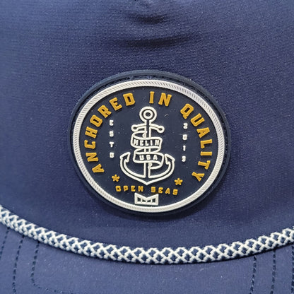 Melin Coronado Hydro Snapback Hat Anchored in Quality Open Seas 58cm Fit Blue