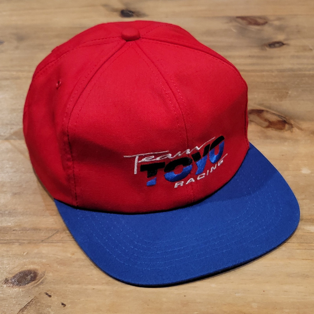 Vintage Toyo Tires Hat Snapback Red Team Toyo Racing Car K-Products Made USA